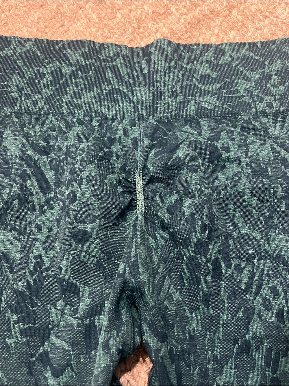 Gymshark Dark Teal Patterned Leggings - Picture 5 of 6
